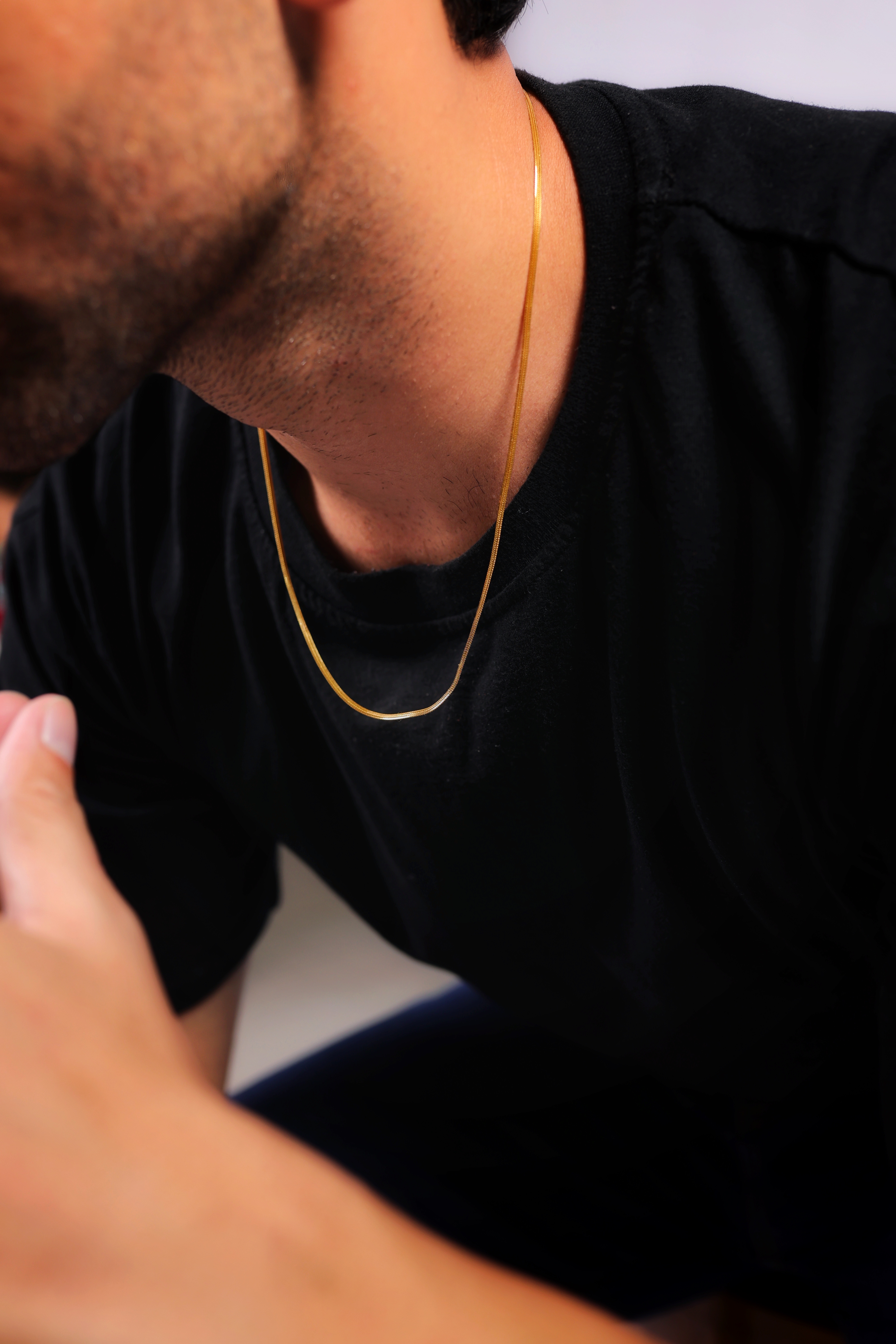 22K Gold Men’s Classic Slim Chain – Timeless Minimal Design