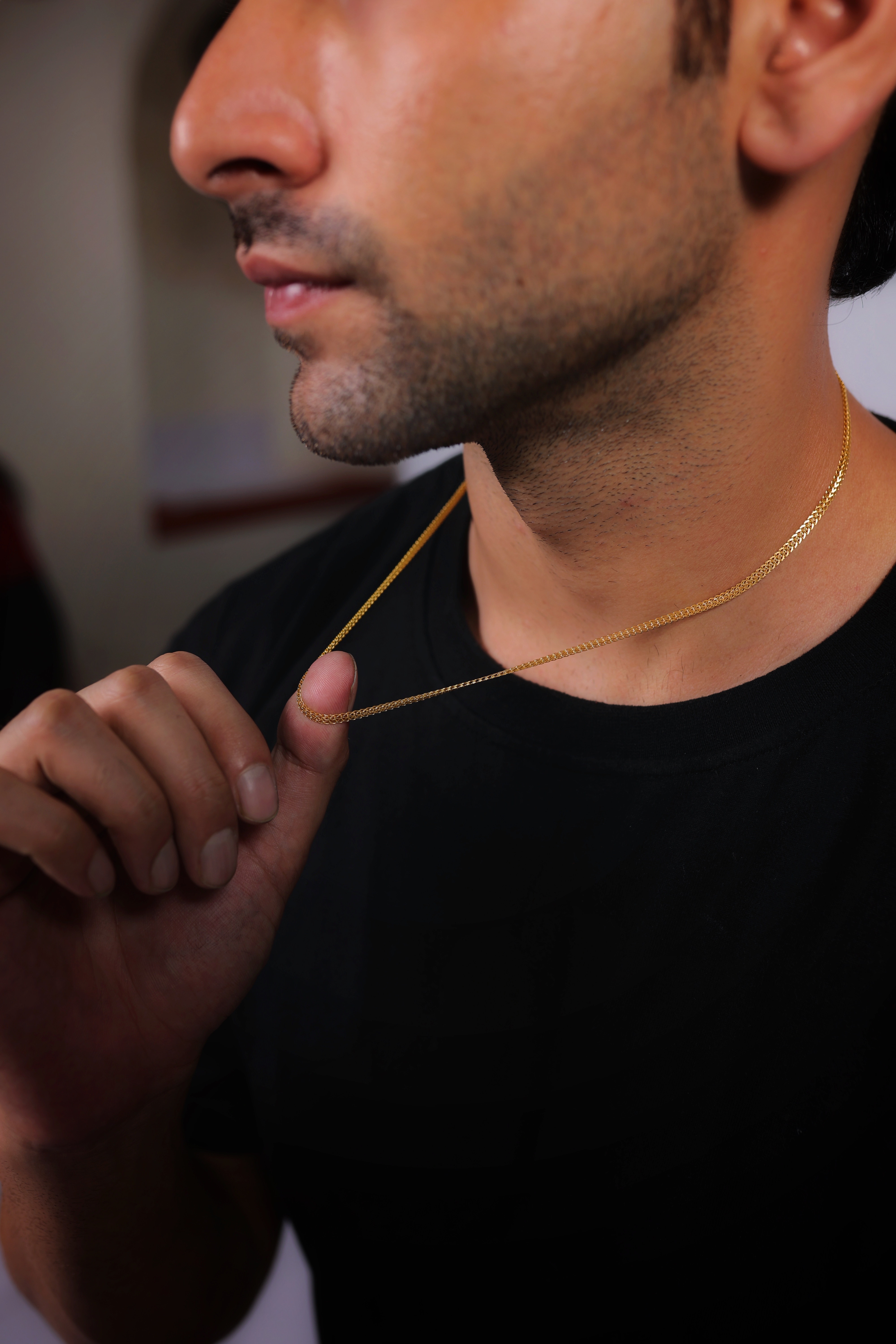 22K Gold Men’s Chain – Slim Classic Design | Pure Hallmarked Gold